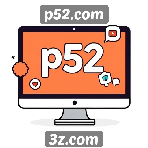 Exploração das funcionalidades do site p52.com